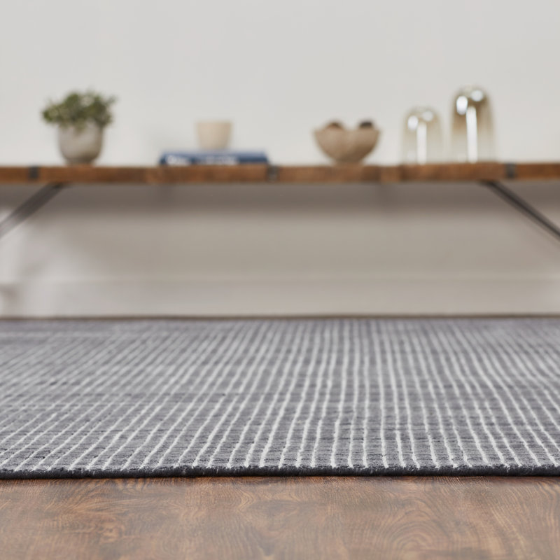 Pinebrook Handmade Wool Area Rug, Rectangle 6' x 9'