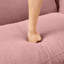 Boucle 3 po rose avec pieds en forme de coquillage et auto-enveloppés, confortable pour les rassemblements sociaux Durabilité du cadre distinctif Confort-2070380935