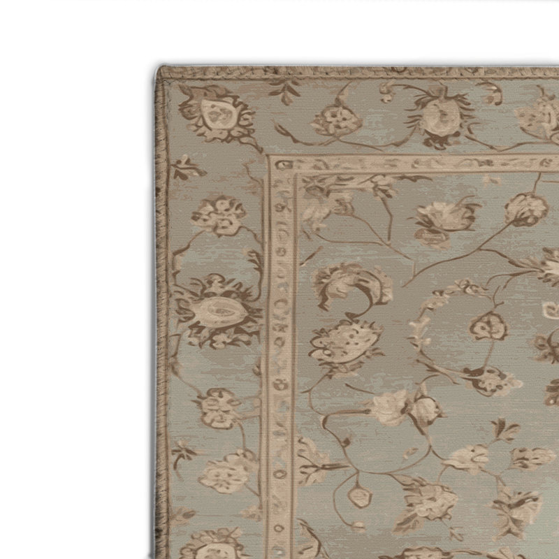 Tapis gris d'intérieur et d'extérieur Tabriz, Rectangle 4pi x 6 pi