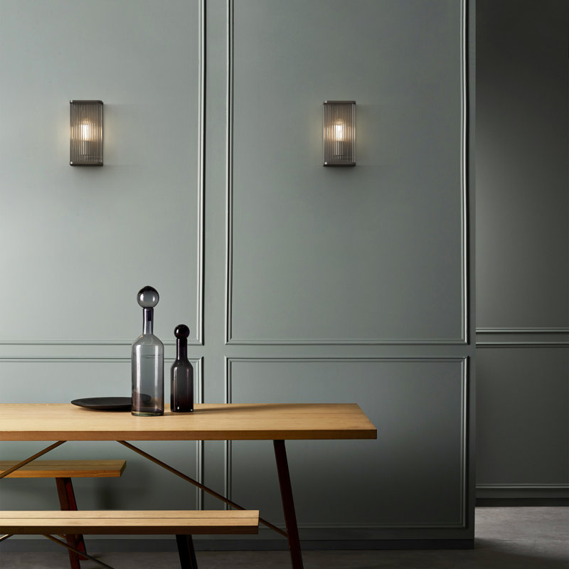 Avignon 1 - Light LED Flush Mounted Sconce, Antique Brass