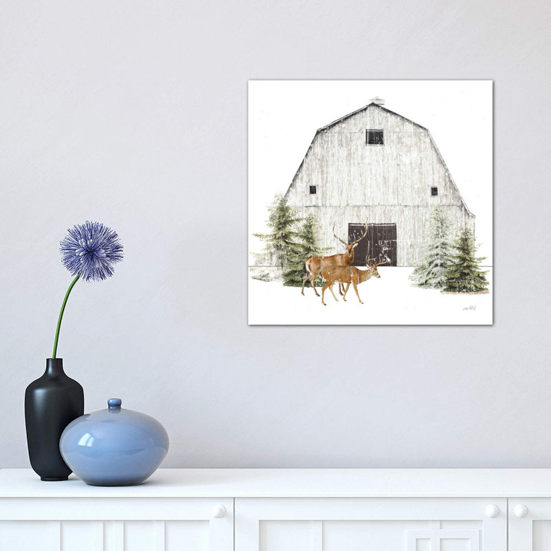 Wooded Holiday VI by Katie Pertiet - Wrapped Canvas Print, 30.48 cm H x 30.48 cm W