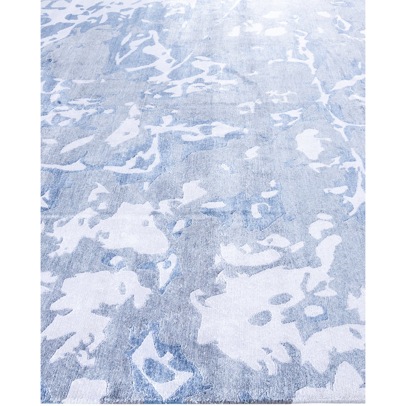Overdyed One-of-a-Kind 8'2" x 9'10" Hand Knotted Area Rug