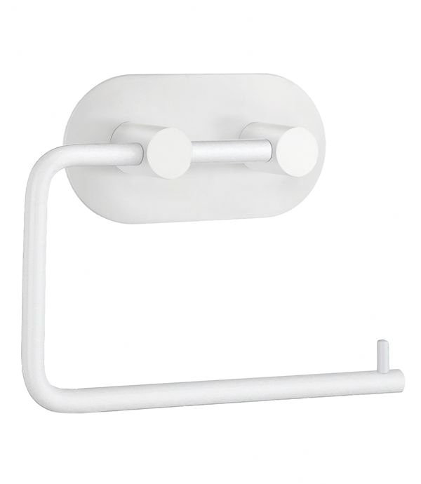 Porte-papier hygiénique mural Beslagsboden, Acier inoxydable blanc mat