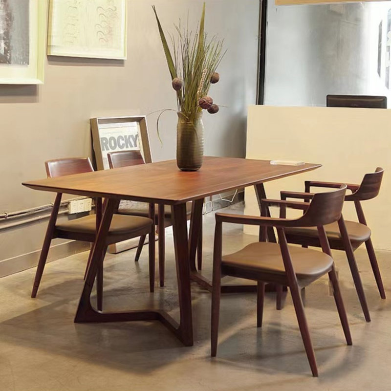 Leneve Rectangular Solid Wood Dining Table 70.8'' L x 31.5'' W