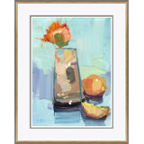 Flower And Oranges Painting by Joseph Mota