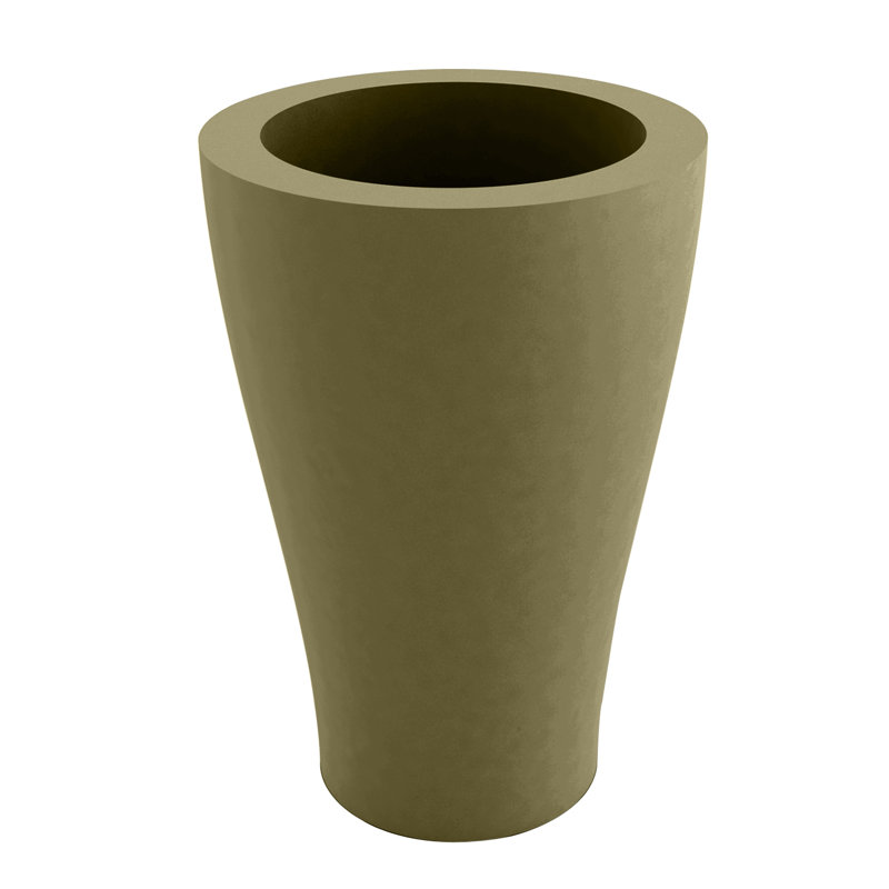 Nano Resin Pot Planter, 14.25" H x 7" W x 7" D, Blue