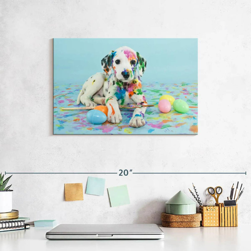Brampt Easter Dalmatian Puppy, 8" H x 12" W