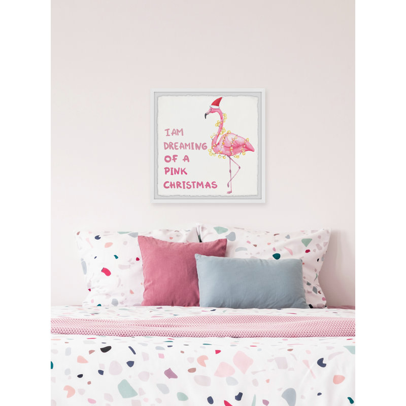 «Dreaming Pink Christmas», reproduction encadrée, H 12 po x l 12 po x P 1,5 po