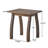 Outdoor Gray Wood Accent Table - 19.53 Inches High, 14.92 Depth, 19.3 Width For Patio Ambiance Stylishly Slatted With Finish D X W H And Pool Decks-845096707
