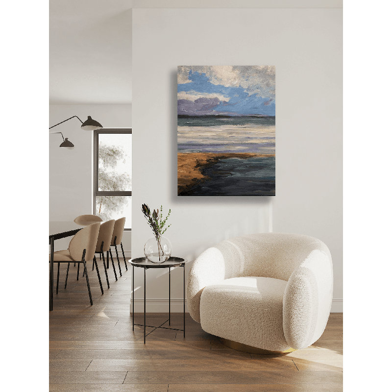 Celadon II by John Beard, 48" H x 36" W x 1.5" D, Wrapped Canvas