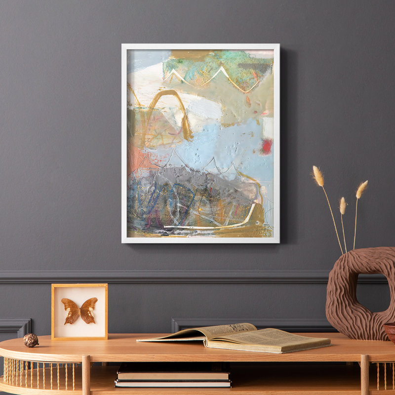 Minim I Framed Print - Solid Wood, 20" H x 16" W, White