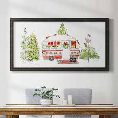Holiday Camper II, toile encadrée de qualité supérieure - prête à être accrochée