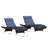 Outdoor Chaise Lounge Set , Cushion Included-764219024-680098036-680098034