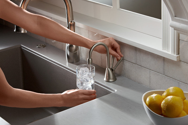 Hot & Cold Water Dispenser, Satin Nickel
