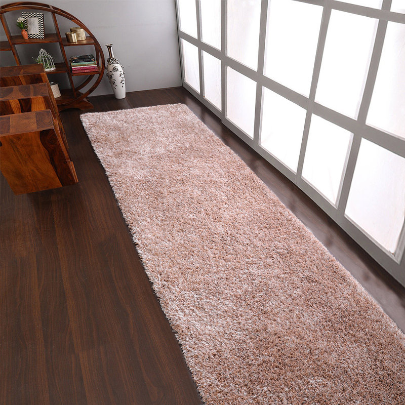 Tapis à poils longs Sanford - Polyester, Tapis de couloir 2 pi 6 po x 10 pi