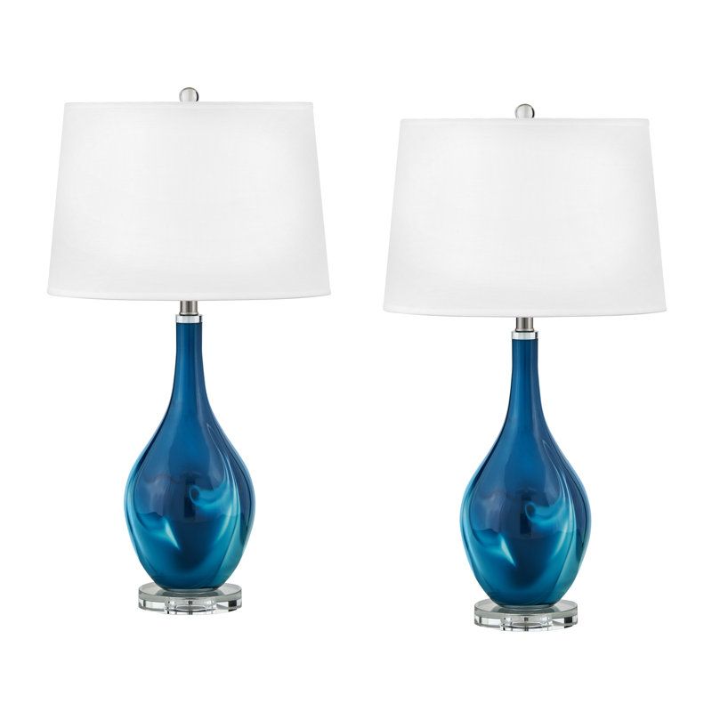Lampe de table en verre USB