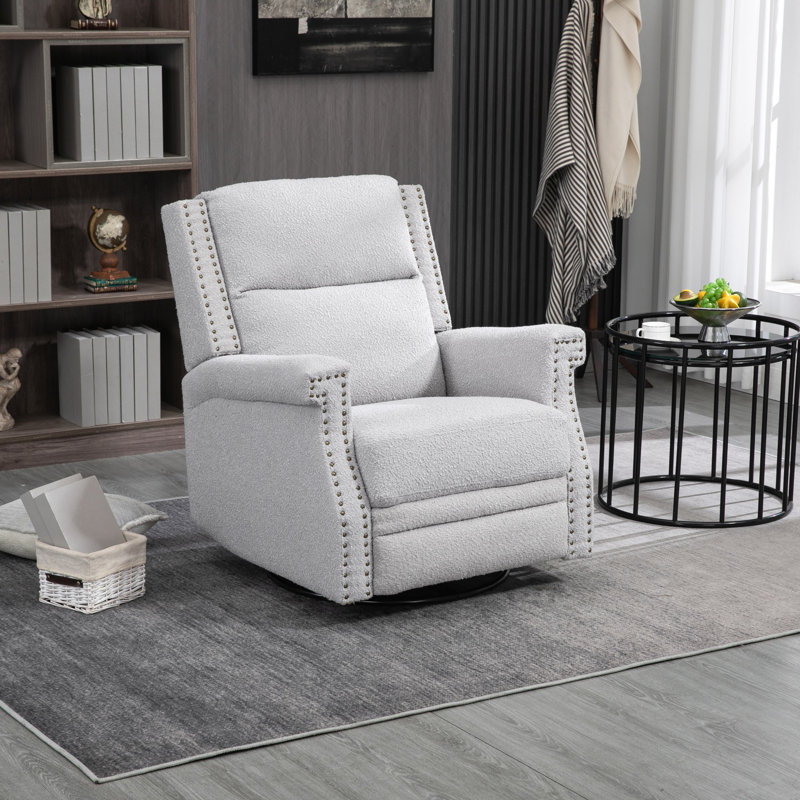 Chaise de loisir pivotante à 360 degrés, Gris