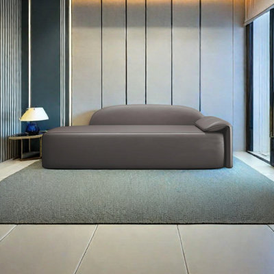 Nishu Faux Leather Chaise Lounge
