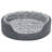 Two-Tone Fur & Suede Oval Pet Bed-68640056