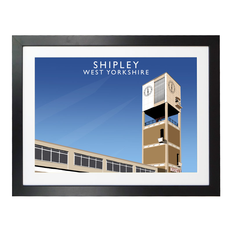 Stanage Edge 2 by Richard O'Neil - Print, 33.5 cm H x 43.5 cm W x 2.2 cm D, Black Wood Frame