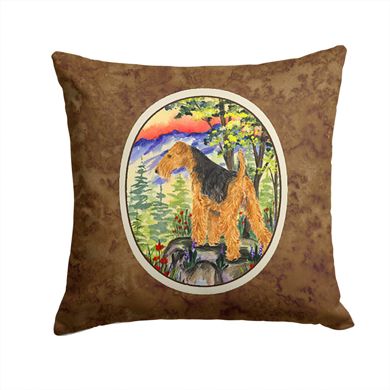Coussin décoratif intérieur/extérieur terrier gallois