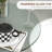 Janieka Round Glass Outdoor Bar Table