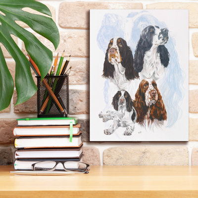 «Springer Spaniel» par Barbara Keith, art mural sur toile