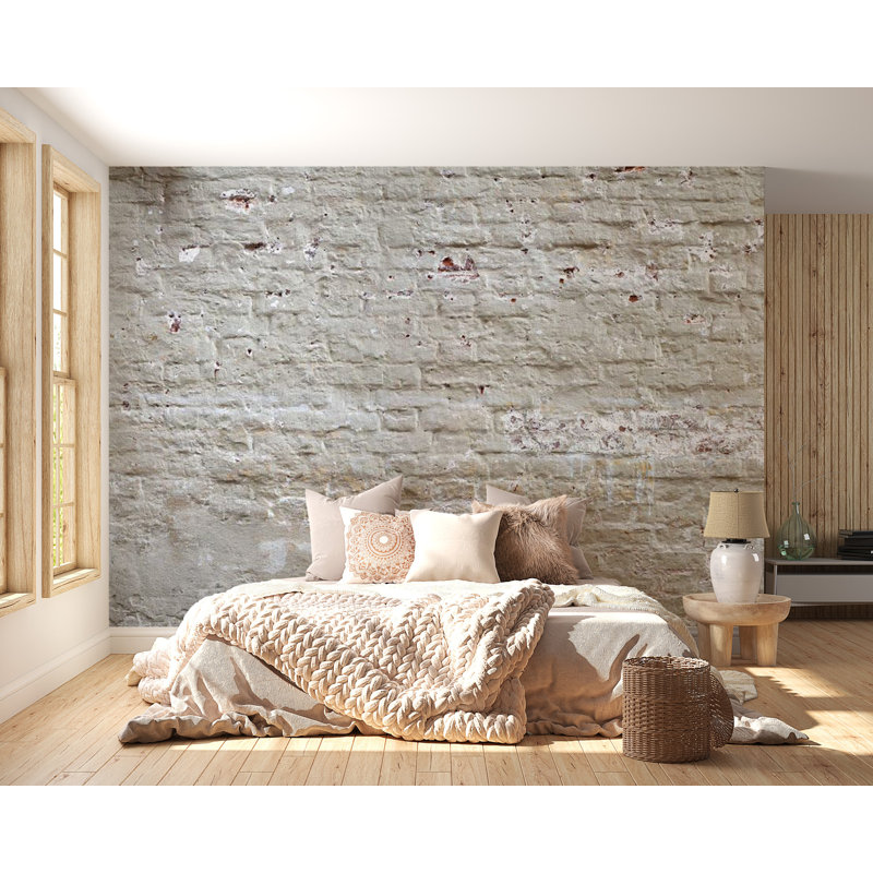 Peel & Stick Brick Wall Mural, 82'' L x 115'' W