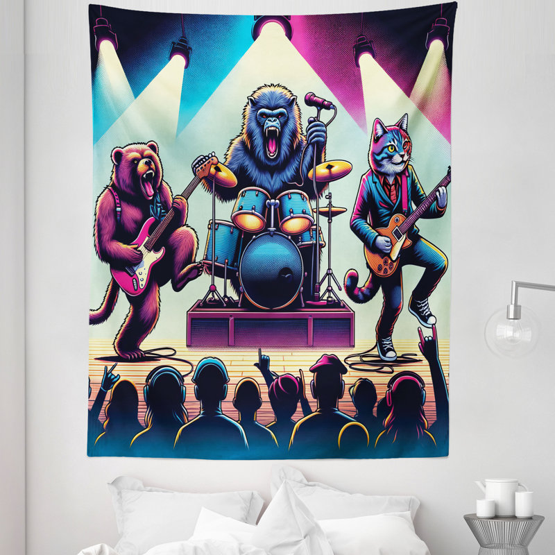 Tapisserie en microfibre, H 88 po x l 68 po