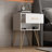 Tyvez 1 Drawer Metal Legs Nightstand-196537114