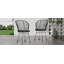 CHAISE, 2PCS avec 2 coussins, gris