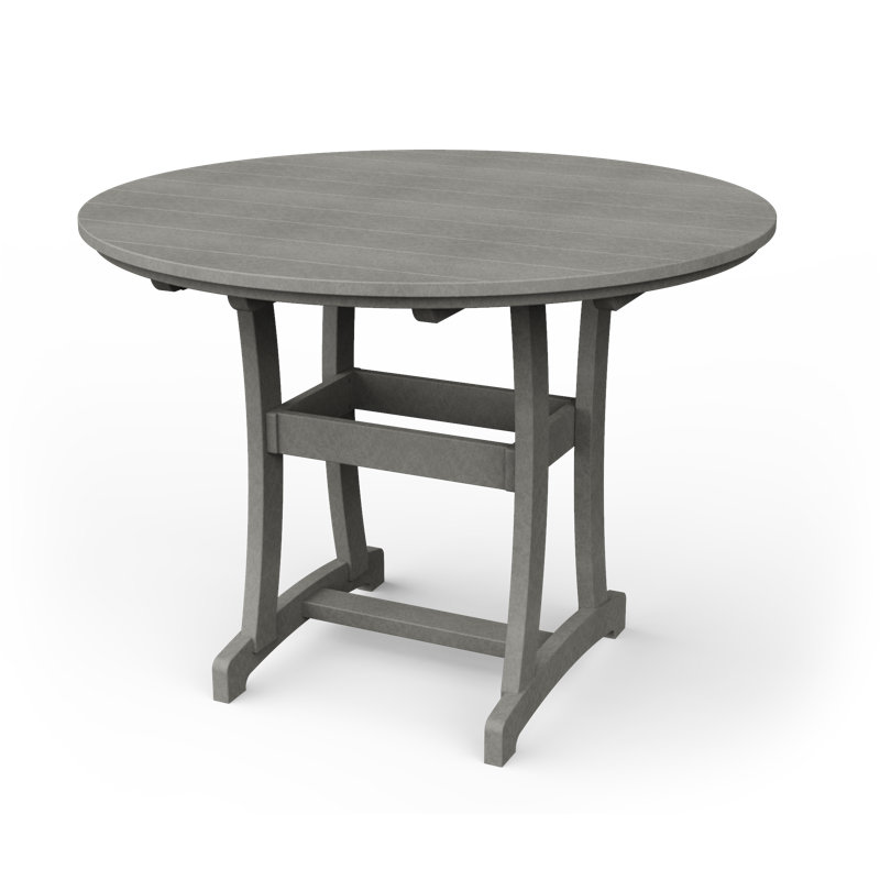 Table de bar Stella, H 54 po x l 54 po x P 54 po, Gris clair