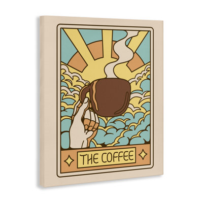 The Coffee Muted Tarot Canvas, design by Tobe Fonseca