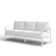 Holland 75” Aluminum Outdoor Sofa with Sunbrella Cushions