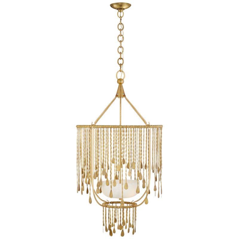 Lustre 3 lumières Ralph Lauren Kayla, Laiton naturel