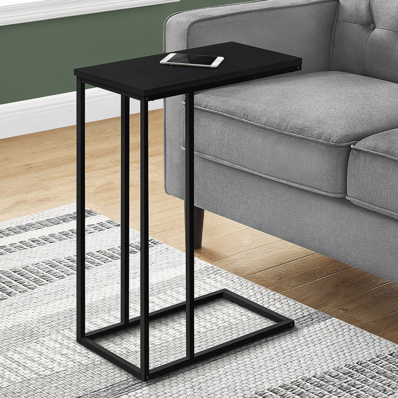 Donohue End Table, Black/Black