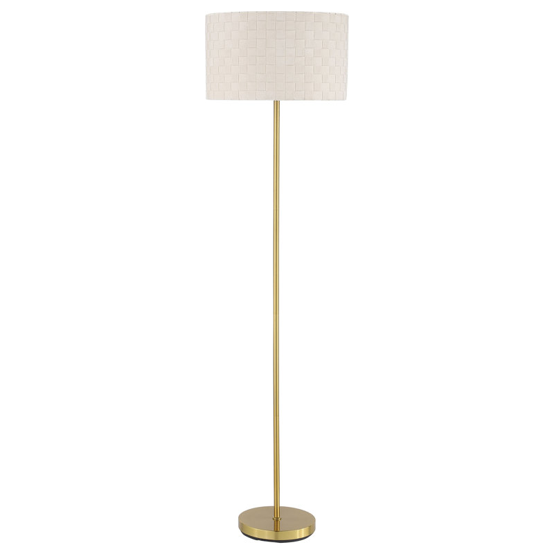 Lampe sur pied à abat-jour cylindrique Rolene