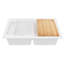 Ensemble d'évier de cuisine à double cuve encastrable en quartz 32 po Karran-127373073