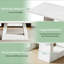 Bureau de direction spacieux, bureau d'ordinateur contemporain, bureau en faux marbre, table de salle à manger