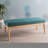 Stylish Mid-Century In Teal, Upholstered With Fabric And Birch Legs Teal Slightly Splayed Button Upholstery For A Ambience