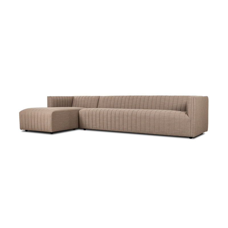 Augustine Chaise Sectional, Right Hand Facing, 26.5" H x 126" W x 64" D