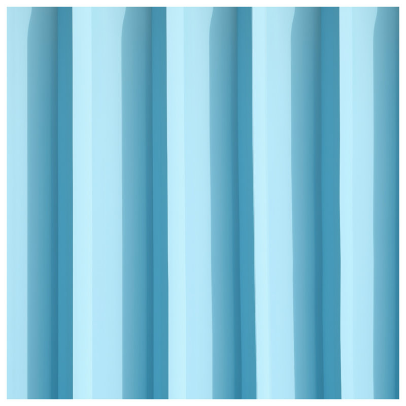 Tapis de bain bleu à rayures verticales, L 34 po x L 21 po