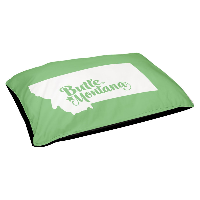 Coussin stylisé montana Butte, Moyen (L 30 po x l 40 po), Vert