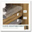Buffet avec portes en rotin