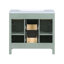 Meuble-lavabo 36 po avec lavabo intégré en résine - 4 tiroirs, 2 portes-99462015