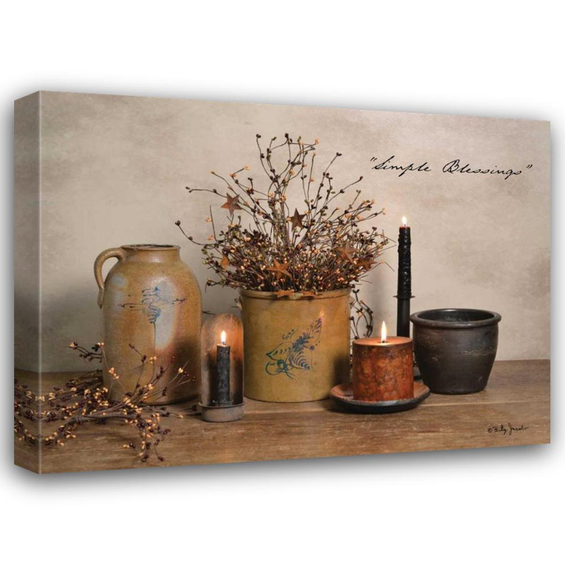 Art sur toile tendue avec Lark Manor ™ Jacobs, Billy: Simple Blessings, H 15 po x l 18 po