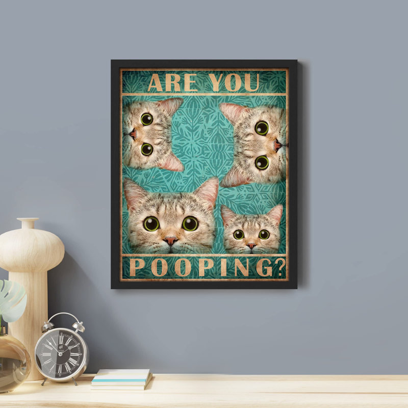 «Are You Pooping» sur, Blanc, H 16 po x l 12 po