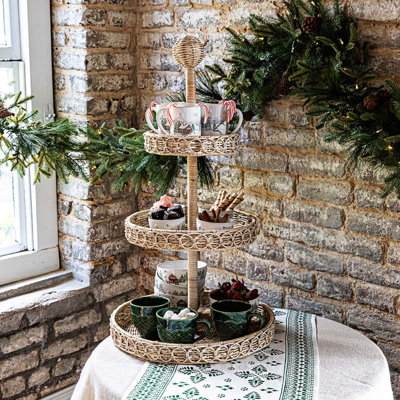 Provence Rattan 3-Tier Shelving Unit