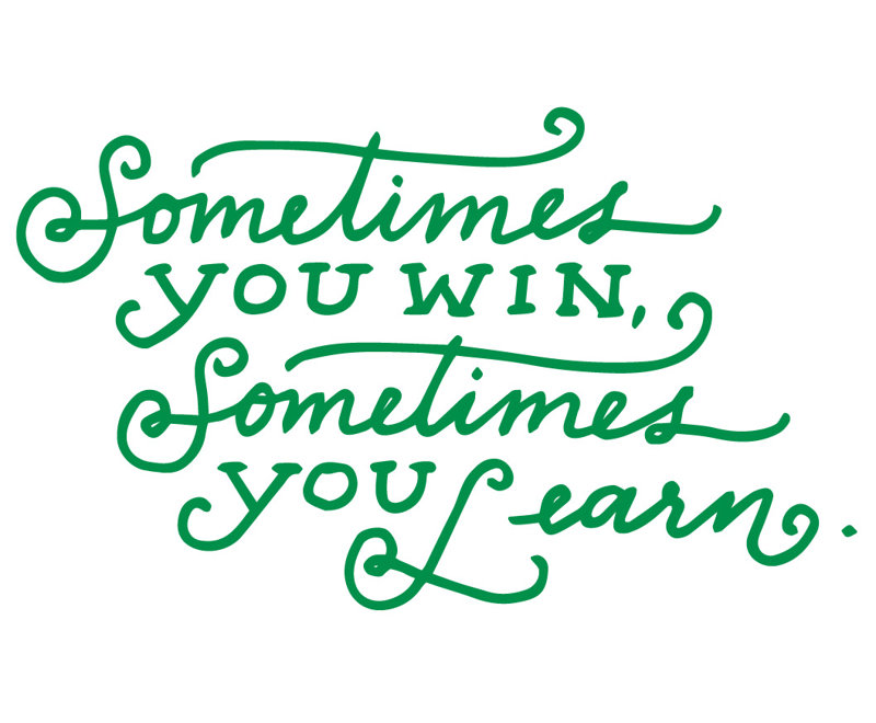 Décalcomanie murale parfois citation "win, H 13 po x l 21 po x P 0,01 po, Vert clair