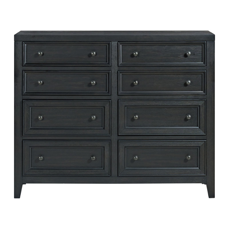 Commode 8 tiroirs Gypse, Blanc